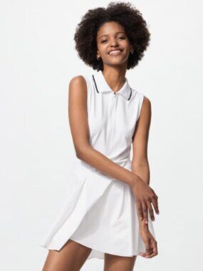 UNIQLO AIRism Soft Polo White Dress XL NWT